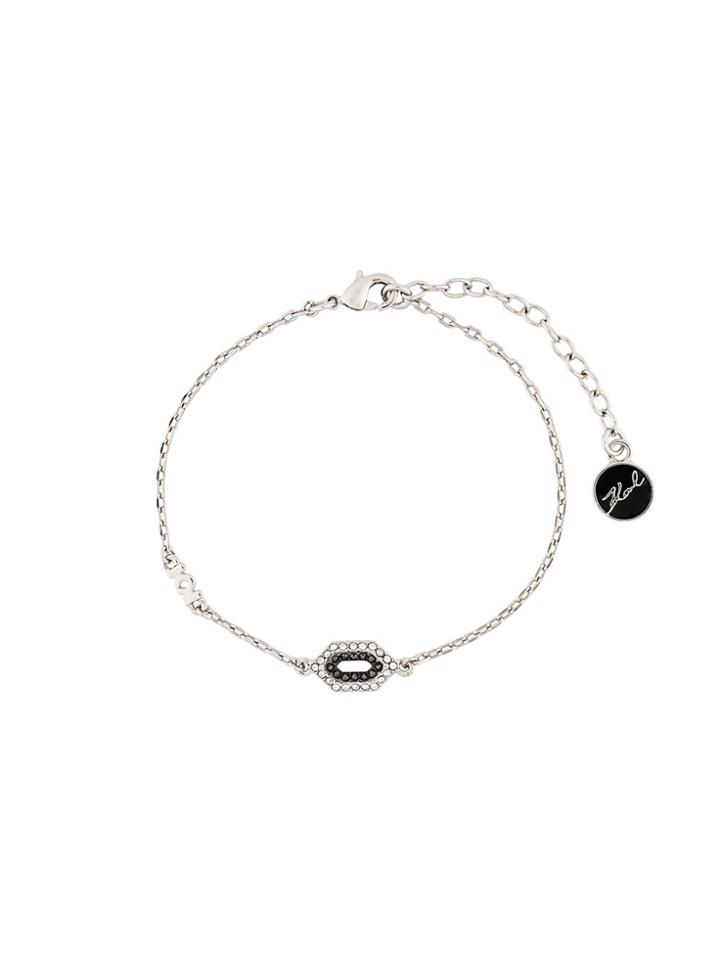 Karl Lagerfeld K/angular Pave Bracelet - Silver