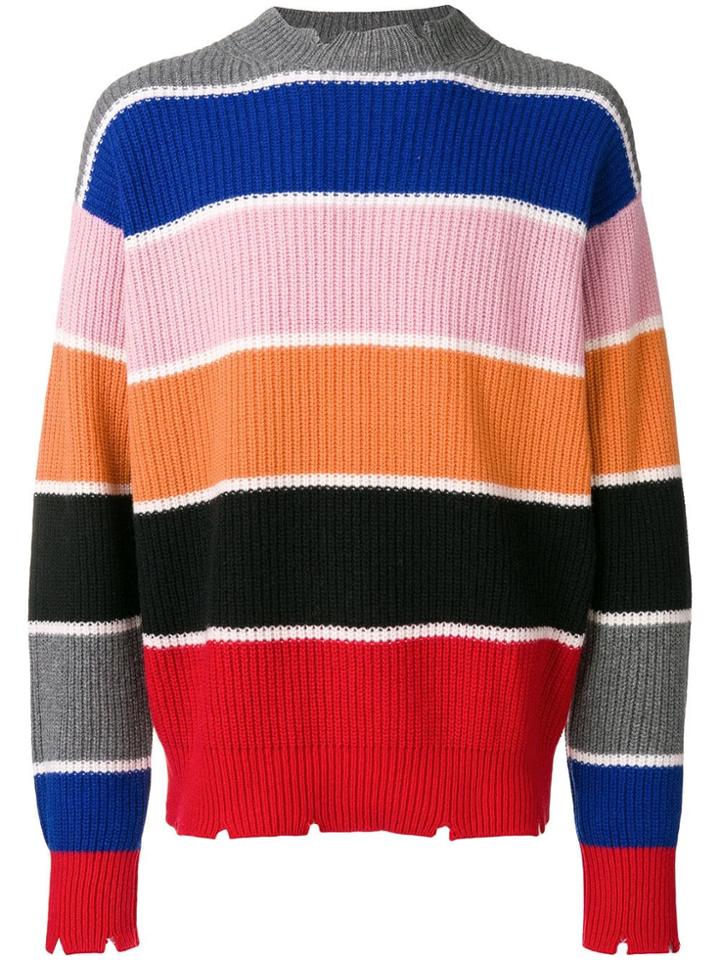 Msgm Ribbed Sweater - Blue