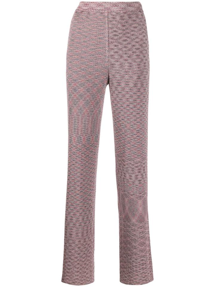 Missoni Metallic Knit Trousers - Pink