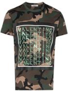 Valentino Multi Logo Camouflage T-shirt - Green