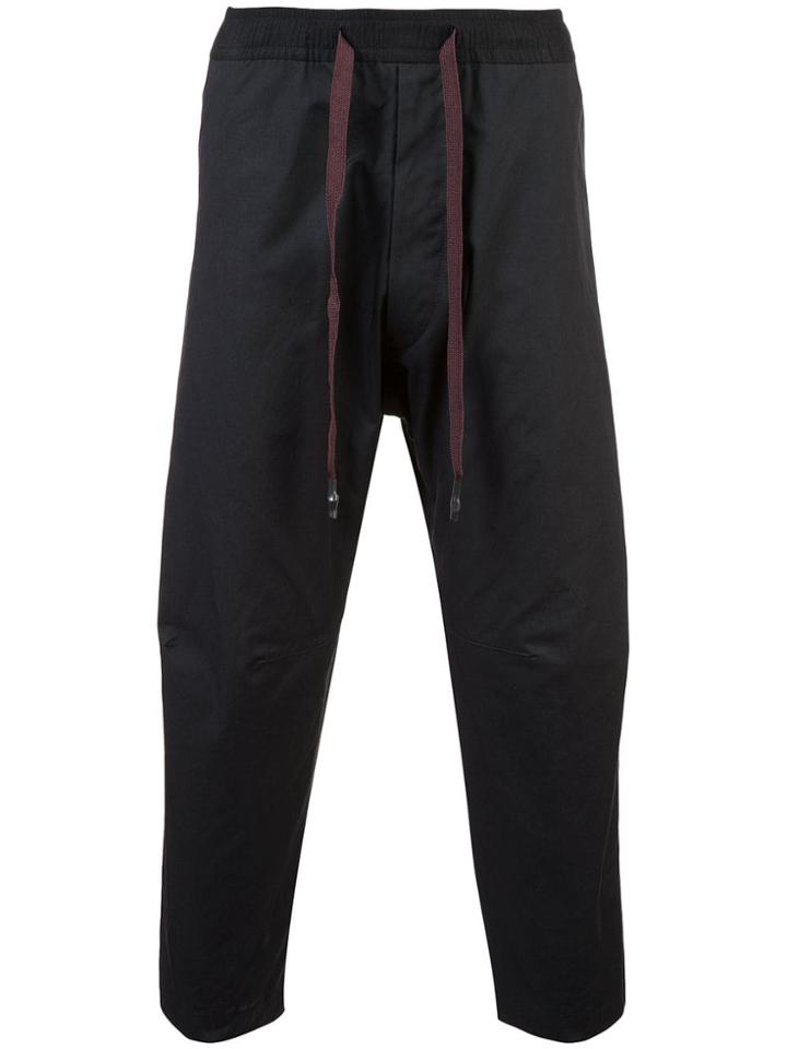Ziggy Chen Cropped Trousers - Black
