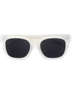 Thierry Lasry Square Frame Sunglasses, Women's, White, Acetate/plastic