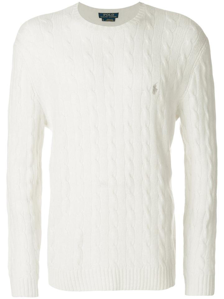 Polo Ralph Lauren Classic Knit Jumper - White
