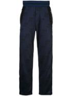 Iceberg Logo Embroidered Track Trousers - Blue