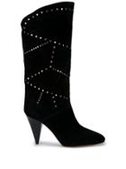 Isabel Marant Studded Heeled Boots - Black