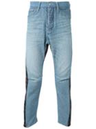 Fad Three Panelled Jeans, Men's, Size: Small, Blue, Cotton/wool
