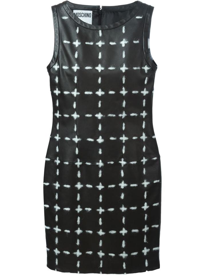 Moschino Cross Print Mini Dress