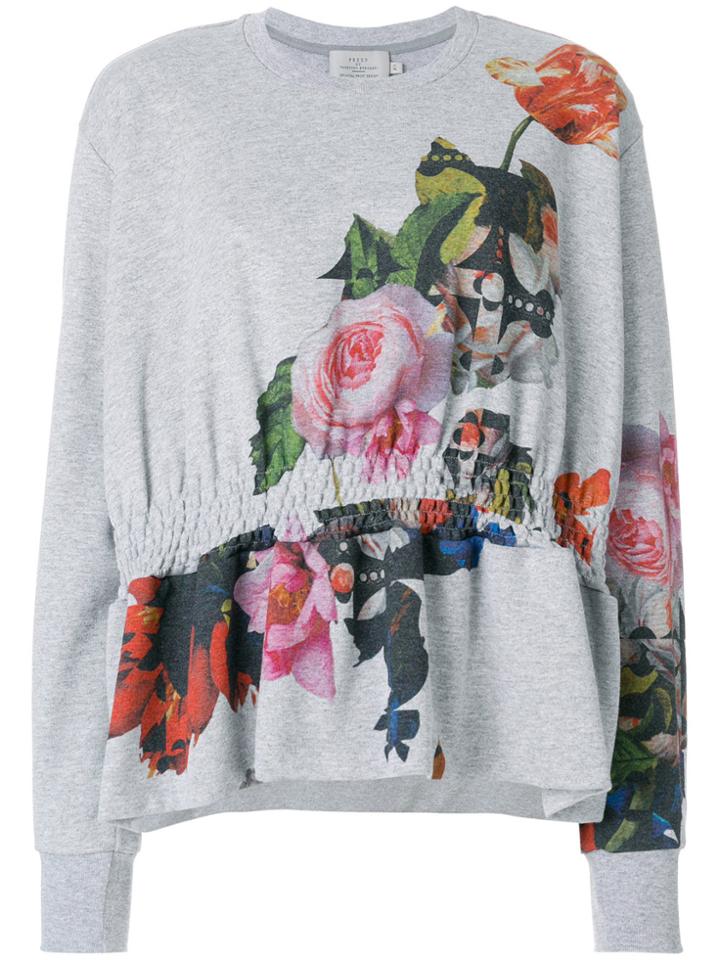 Preen By Thornton Bregazzi Ira Floral Sweatshirt - Grey