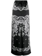 Sacai Bandana Print Palazzo Pants - Black