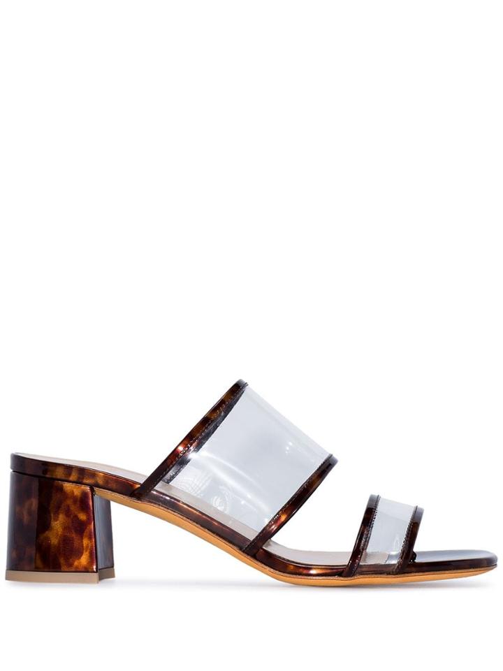 Maryam Nassir Zadeh Martina Tortoiseshell-effect 63 Sandals - Brown