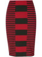 Jean Paul Gaultier Pre-owned Striped Short Skirt - Black