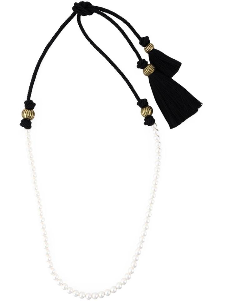 Lanvin Pearl And Tassel Necklace, Women's, White