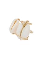 Rosantica Gold Tone Puka Shell Cuff Ring