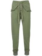 Greg Lauren Tapered Trousers - Green