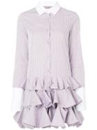 Monographie Multi-ruffle Hem Shirt - White