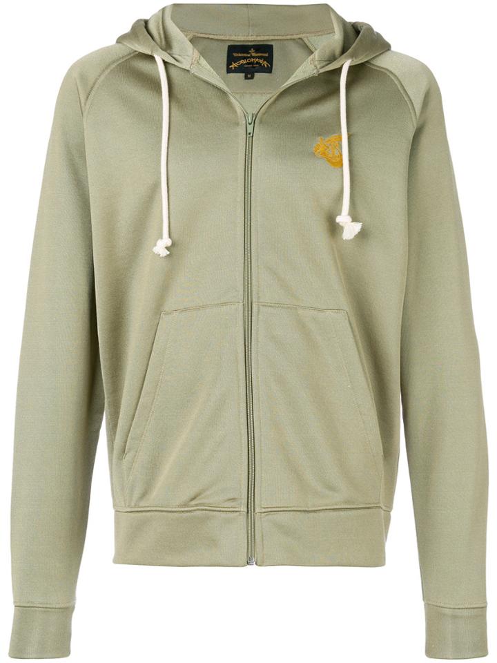 Vivienne Westwood Anglomania Front Zip Hoodie - Green