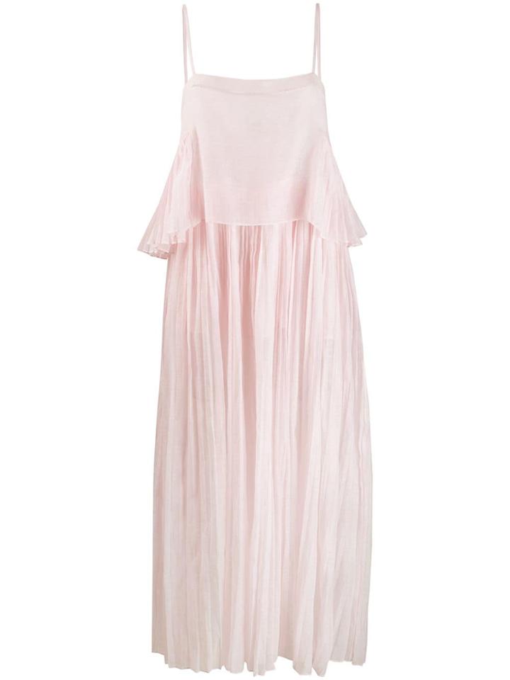 Thierry Colson Salome Pleated Dress - Pink