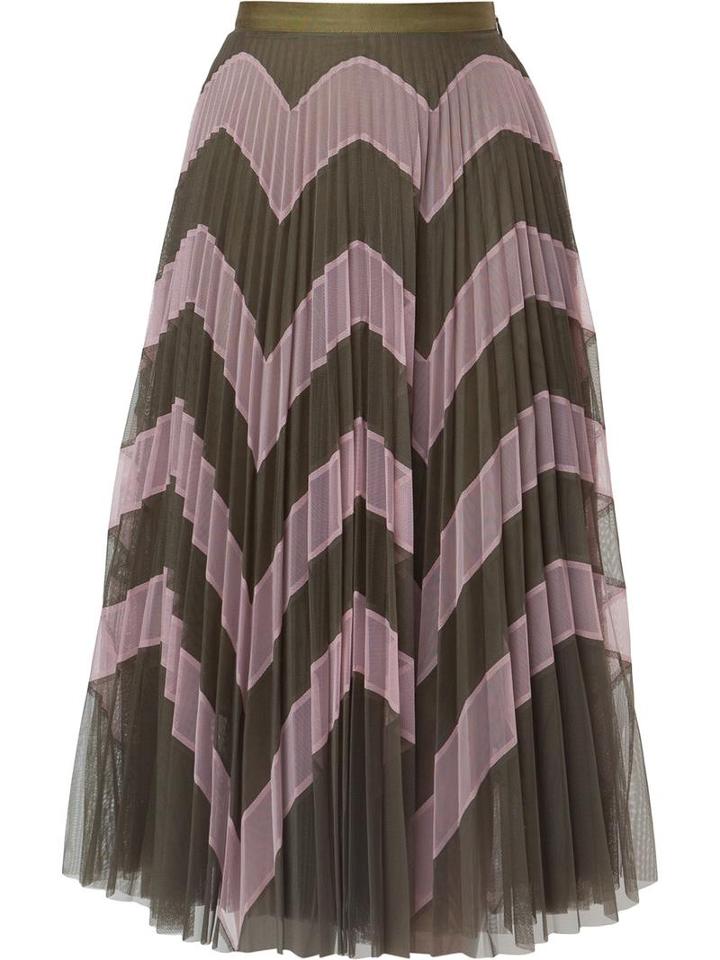 Mary Katrantzou 'clementine' Skirt, Women's, Size: 6, Green, Polyester