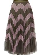 Mary Katrantzou 'clementine' Skirt, Women's, Size: 6, Green, Polyester