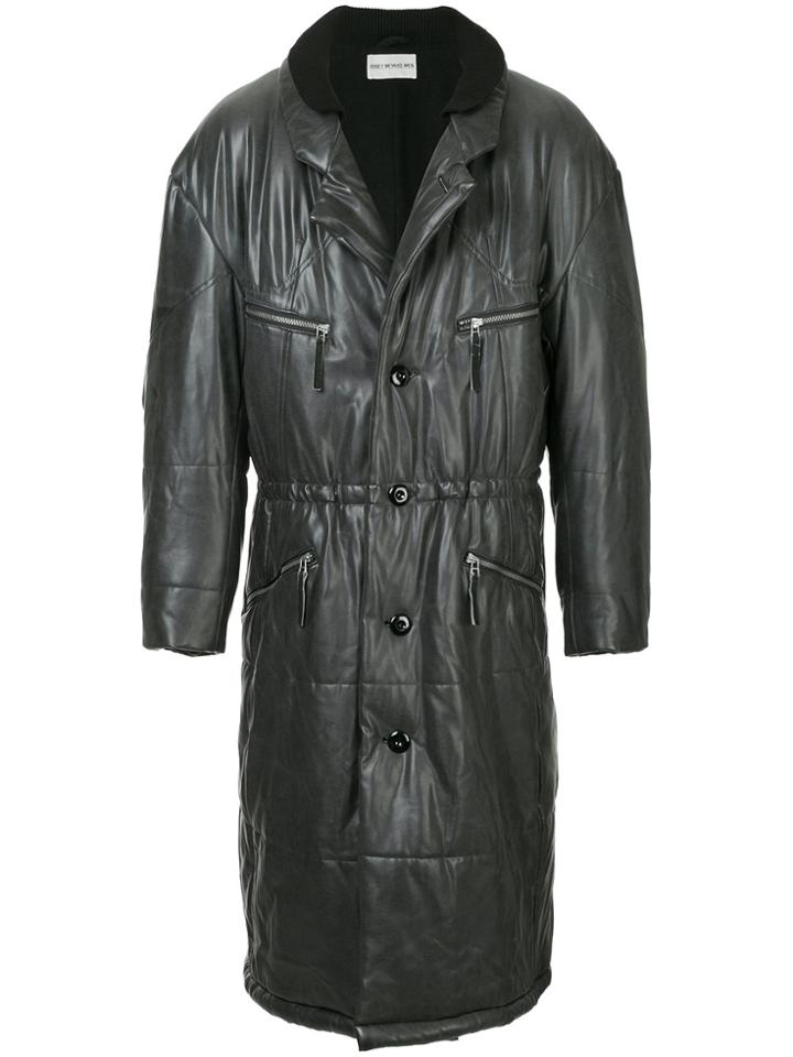 Issey Miyake Vintage Midi Puffer Coat - Black
