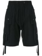 D.gnak Cargo Pocket Track Shorts - Black