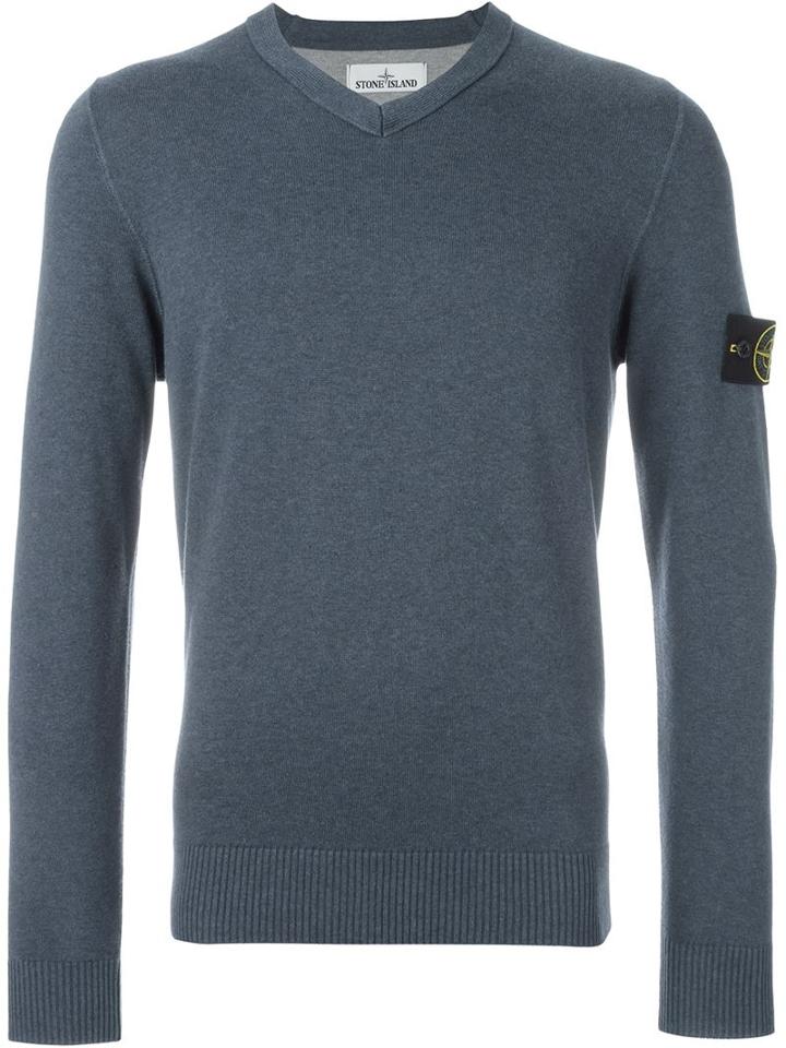 Stone Island V-neck Jumper