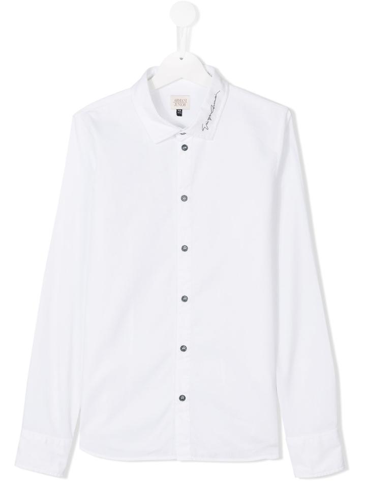 Armani Junior Classic Shirt - White