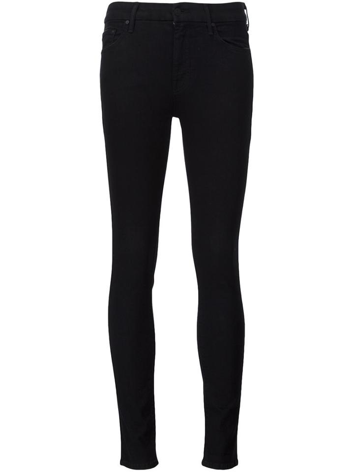 Mother Skinny Jeans, Women's, Size: 27, Black, Cotton/polyester/spandex/elastane