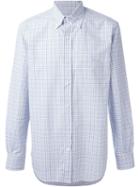 Checked Shirt - Men - Cotton - Xxl, Blue, Cotton, Loro Piana