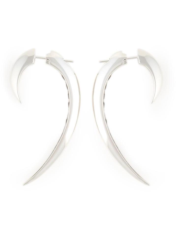 Shaun Leane 'signature Tusk' Black Spinel Earrings, Women's, Metallic