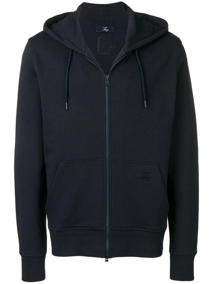 Fay Zipped Sweatshirt Jacket - Blue
