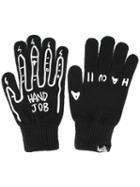 Haculla 'hand Job' Knit Gloves, Men's, Black, Wool