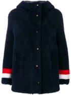 Thom Browne Reversible Hooded Shearling Parka - Blue