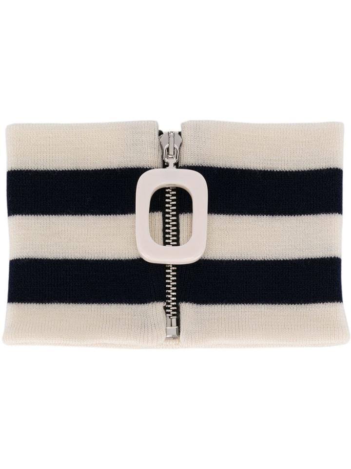 Jw Anderson Horizontal Stripes Neckband - Blue
