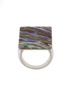 Christopher Kane Mother Of Pearl Ring - Metallic