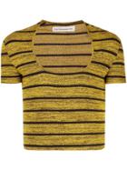 Chin Menswear Intl Trapezoid Neck T-shirt - Yellow