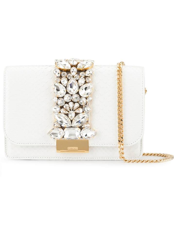 Gedebe Silver Python Tote Bag
