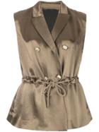Brunello Cucinelli Double Breasted Vest - C550 Rust