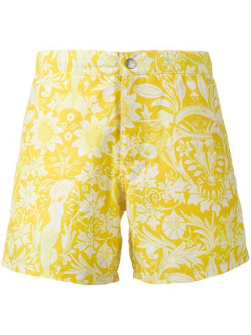 Braunton Swim Shorts - Men - Recycled Polyester - 36, Yellow/orange, Recycled Polyester, Riz Boardshorts