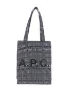A.p.c. Logo Print Tote - Black