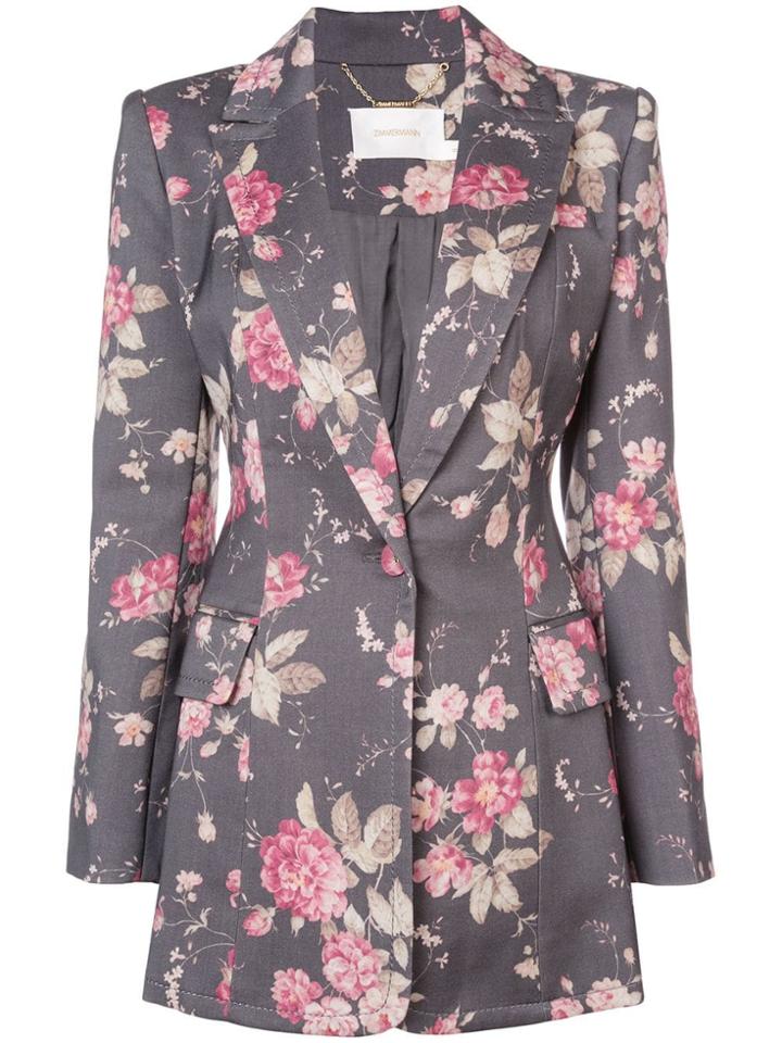 Zimmermann Fleeting Blazer - Grey