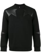 Neil Barrett Star Appliqué Sweatshirt - Black