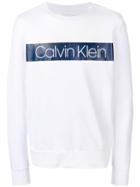Calvin Klein French Terry Sweater - White