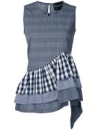 Erika Cavallini Layered Ruffles Blouse - Blue