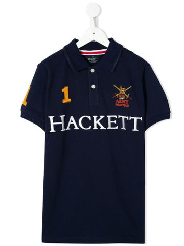 Hackett Kids Teen Logo Polo Shirt - Blue