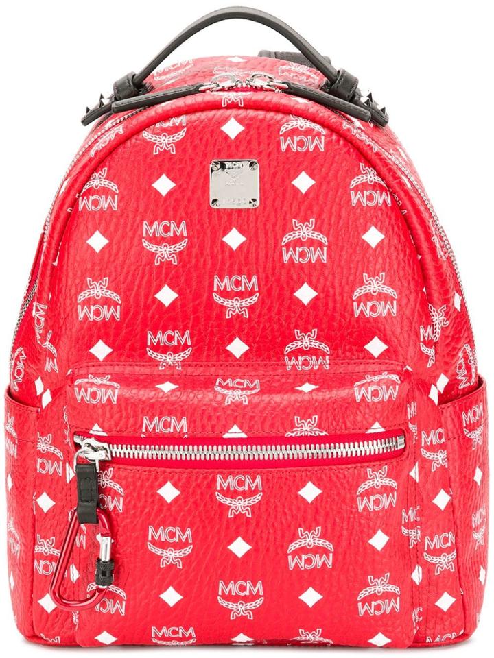 Mcm Stark Backpack - Red