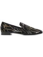 Giuseppe Zanotti Crystal Signature Loafers - Black