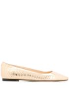 Jimmy Choo Mirele Ballerina Flats - Gold