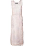 Raquel Allegra Printed Tank Dress - Pink & Purple