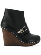 See By Chloé Studded Wedge Boots - Black